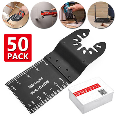 #ad 50 PACK Oscillating Multi Tool Saw Blades For Fein BOSCH for Dremel $32.99