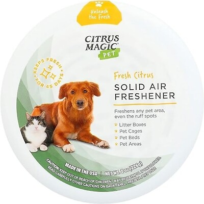 #ad Citrus Magic Pet Odor Eliminator Solid Air Freshener Fresh Citrus 8 Ounce 1pk $6.95