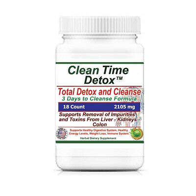 #ad Clean Time Total Detox and Cleanse 3 Days To Cleanse Liver Kidneys Colon $24.50