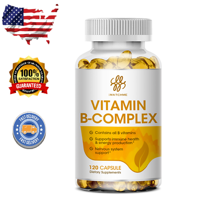 #ad Vitamin B Complex Supplement Super B Vitamin Immune Boost Energy Metabolism $23.32