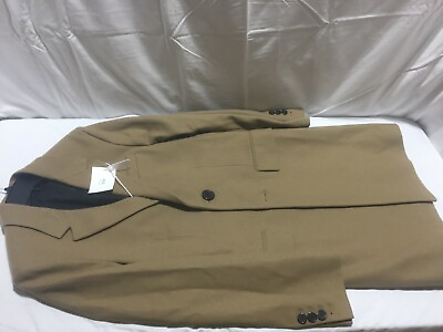 #ad Y517 ami alexandre mattiussi Two Buttons Beige Wool Blend Coat Size Mens XS $240.00