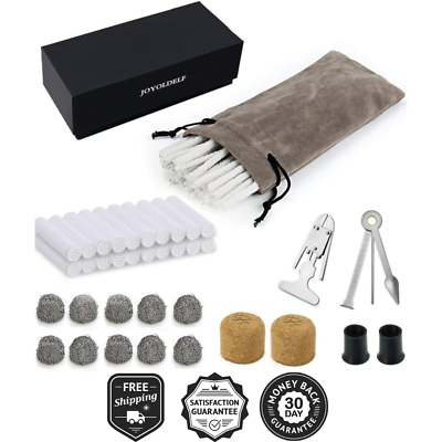 #ad Smoking Pipe Accessories Kit 10 Metal Balls 50 Pipe Cleaners 20 Pipe Filters $21.49