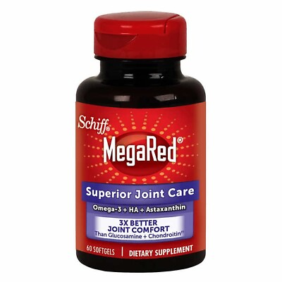 #ad Schiff MegaRed Superior Joint Care 60 Softgels Best Price Exp: 01 26 $23.99
