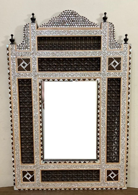 #ad Handmade Mirror Wall Frames Decor Art Decor Furniture Wood Mirror Frame Inlaid $625.00