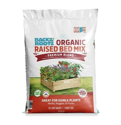 #ad Back to the Roots Organic Raised Bed Soil Mix Premium Blend 1 cu ft $11.65