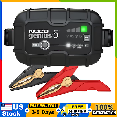 #ad NOCO GENIUS5 5A Smart Car Battery Charger 6V and 12V Automotive Charger $49.99