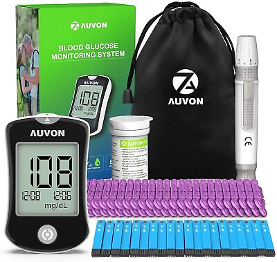 #ad kit Diabetes Test Kit Tester Blood Sugar Glucose Meter Machine Diabetic Strips Y $36.29