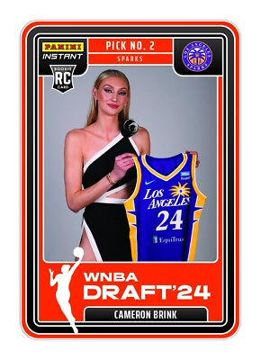 #ad 23 24 Panini Instant WNBA DRAFT NIGHT #2 CAMERON BRINK LA SPARKS PRESALE $7.98