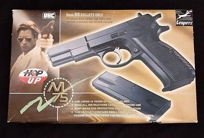 #ad UHC M75 Black Full Action Toy Pistol 25 Round w 6 mm Plastic BB#x27;s Mint Condition $75.00