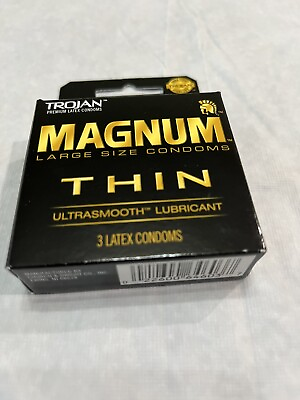 #ad Trojan Magnum Premium Lubricated Condom Large 3 Count $7.75