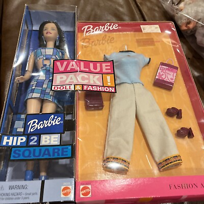 #ad Mattel 2000 Barbie Hip 2 Be Square Doll #28315 W fashion Avenue Set T1 $26.50