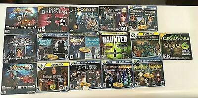 #ad PC Games Lot of 16 Hidden Object Haunted and Paranormal Theme Lot 2 $40.00