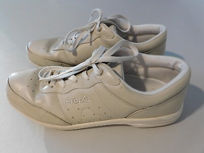 #ad Propet Washable Walker Walking Womens Beige Sneakers Athletic Shoes W3840 8.5M $14.55