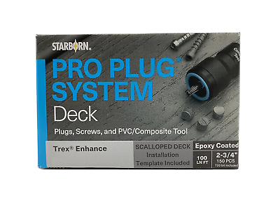 #ad Pro Plug System PXDC469S275 for Trex Clam Shell Decking 100 Lin Ft with Epoxy... $87.99