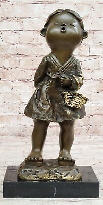 #ad Milo`s Chinese Girl Bronze Sculpture: Modern Art for Home Decor Figure Gift $359.00