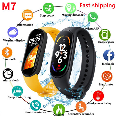 #ad Smart Band Watch Bracelet Tracker Blood Pressure Heartrate Wristband Fitness $10.22