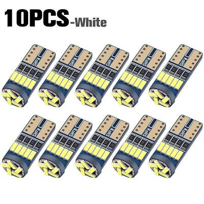 #ad 10x T10 LED Canbus Error Free Bulb 15 SMD 194 W5W Car Wedge Lamps Dome Map Light $3.69
