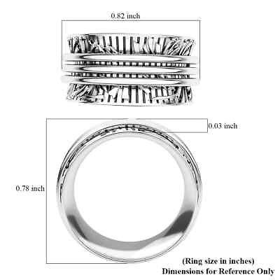 #ad Boho Handmade Sterling 925 Silver Spinner Band Ring Jewelry Gift For Her $29.99