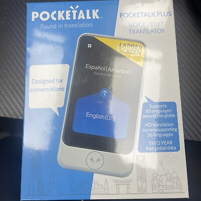 #ad Pocketalk Plus Voice Text Translator*New Sealed $160.00