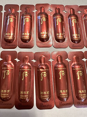 #ad The history of Whoo Jinyul Red Facial Oil 1ml x 30pcs Anti Aging $12.90