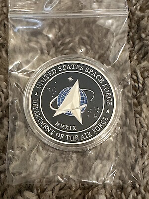 #ad United States Space Force Colorized Silver Coin SPACE COMMAND US SHIP $16.99