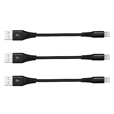 #ad Apple Mfi Certified Short Iphone Charging Cable 3Pack 8 Inch Usb to Lightning $13.10
