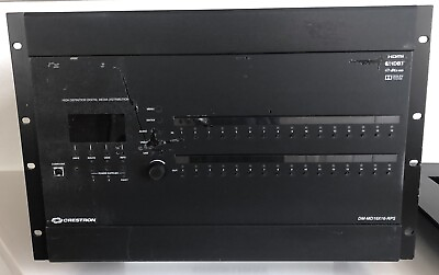 #ad #ad Crestron DM MD16X16 RPS with 4k Cards SDI DSPLatest Chassis Model. FW Updated $345.00