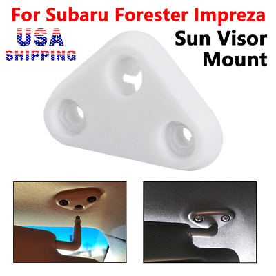 #ad US 3D Printed White Sun Visor Mount For 2008 2018 Subaru Forester Impreza 2010 $10.99