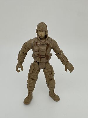 #ad Military Army Desert Soldier 4In Adventure Action Figure….21 $3.00