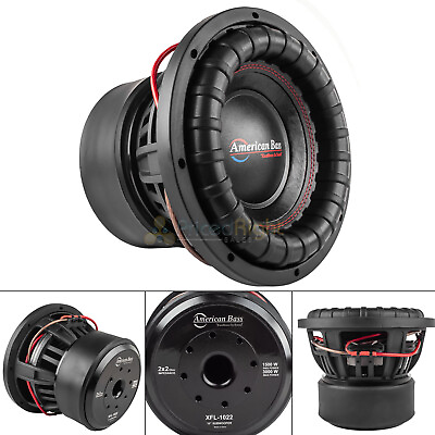 #ad American Bass 10quot; Subwoofer Dual 2 Ohm 3000 Watts Max Car Audio Sub XFL Series $204.95