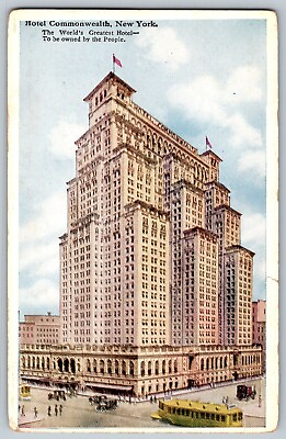 #ad New York NY Hotel Commonwealth World#x27;s Greatest Hotel Vintage Postcard $9.99