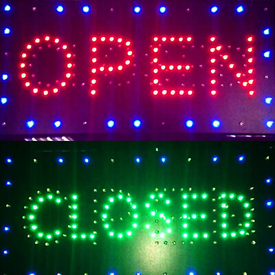 #ad Neon Open Closed Sign Neon Light Led 2in1 Open Closed Sign Ad Sign Outdoor $36.91