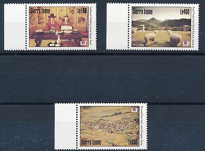 #ad BIN418 Sierra Leone 1993 Painting good set of stamps very fine MNH $2.00