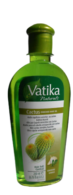#ad Dabur Vatika 300ml 10.14oz Catcus Enriched Hair Oil w Garlic Hair Fall Control $12.00
