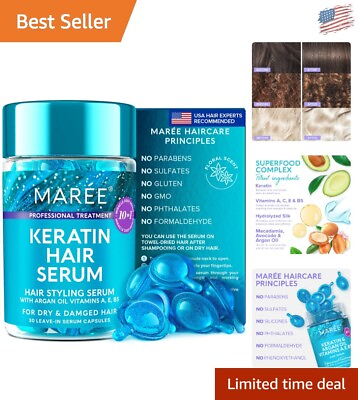 #ad Keratin Hair Styling Serum Moisturizing Capsules with Vitamins A C E amp; B5 $37.04
