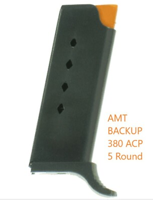 #ad AMT Backup 380 Magazine .380 Auto ACP 5 Round RD MAG CLIP BLUED STEEL $32.79