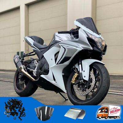 #ad DS New Injection Fairing Set White Black Fit for 2009 2016 GSXR1000 i046 $409.99