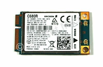 #ad Dell Latitude E4310 E5410 Laptop Internal PCI Mini Wireless 5540 3G Card 0C680R $9.99