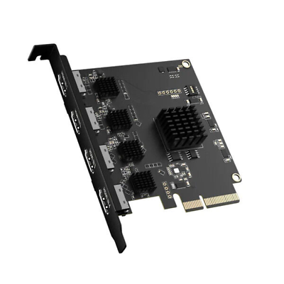 #ad ACASIS 4 Channel Built in PCI E 2.0 X4 Video Capture Card 1080P 60Hz 20Gb S $220.99