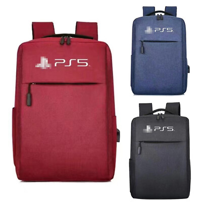 #ad For PS5 Backpack Game Console Outdoor Travel Carrying Case Storage Shoulder Bag $24.99