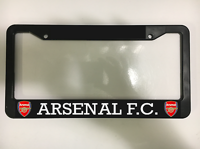 #ad Arsenal F.C. Soccer club fútbol Football Black License Plate Frame $10.49