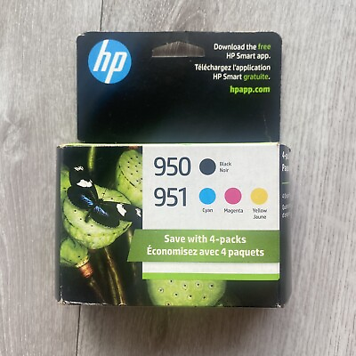 #ad HP 950 Black 951 Color Ink Cartridge OEM Genuine Exp Jan 2024 $64.95