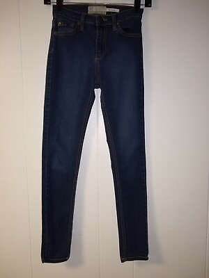 #ad Free People Women High Rise Jeans Size 24 $25.00
