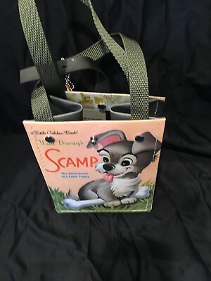 #ad Scamp Adventures of a Little Puppy Disney Book Bag Upcycled Purse School Bag $35.00