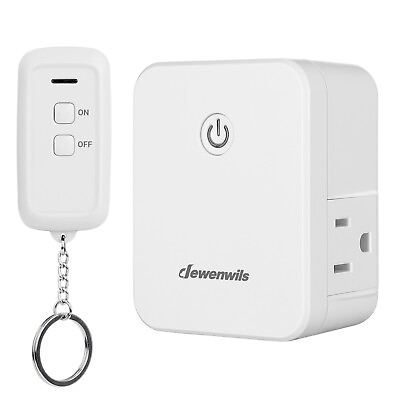#ad DEWENWILS Indoor Remote Control Outlet Plug Wireless Remote Light Power Switch $12.99