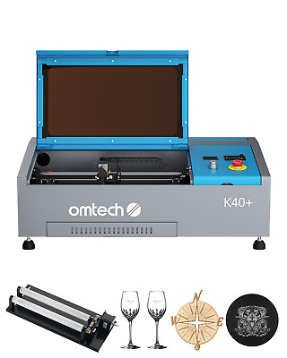 #ad OMTech 40W CO2 Laser Engraver 8quot;x12quot; Laser Engraving Machine with Rotary Axis $659.99