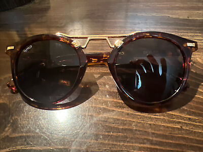 #ad Wmp Skyler Tortoise Frame Black Lens Polarized Sunglasses 47 25 139 $20.00
