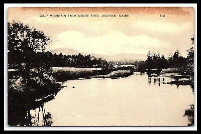 #ad Jackman Maine Sally Mountain Moose River Postcard pc15 1 $9.00