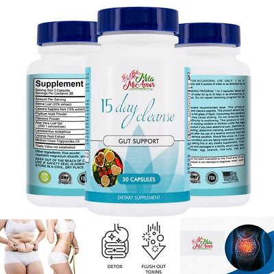 #ad Advanced Slimming 15 Day Cleanse Colon Gut and Colon Support 30 Capsules $10.39