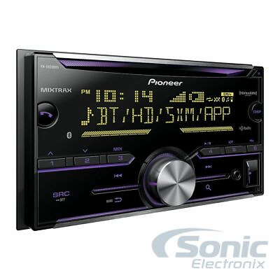 Pioneer FH X830BHS Double DIN SiriusXM Bluetooth In Dash CD Car Stereo Receiver $200.00